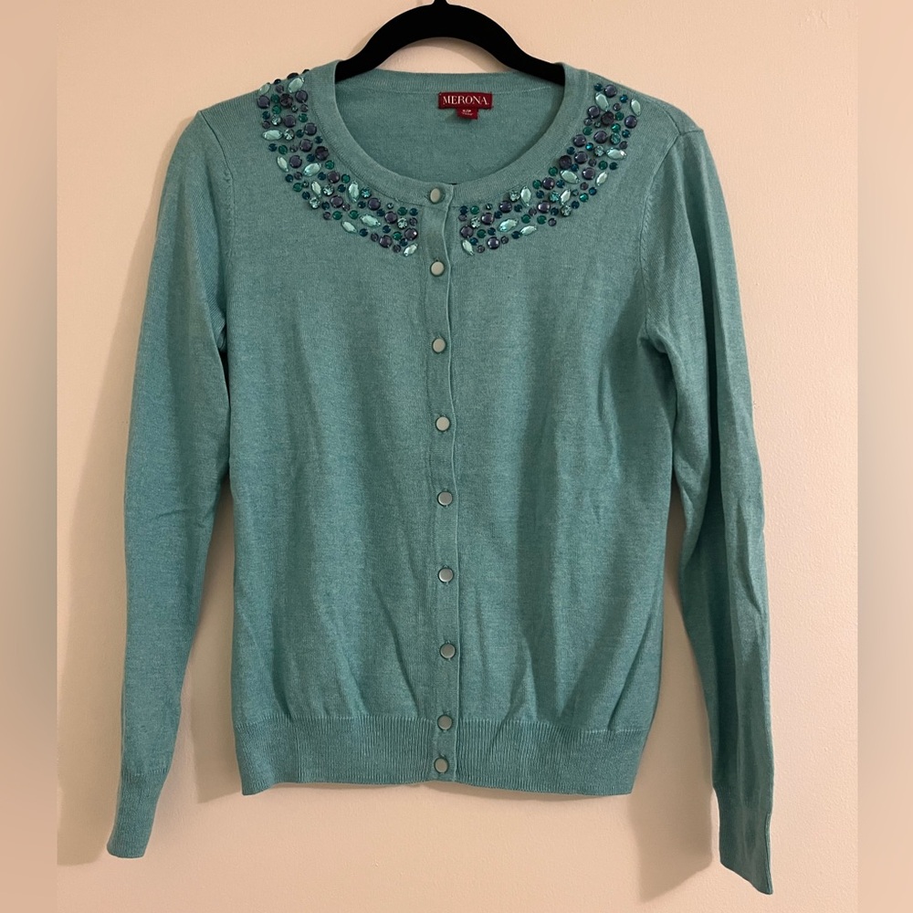 Merona Women’s Blue Cardigan Sweater